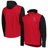 Men's Dunbrooke Red/Black Los Angeles Angels Alpha Full-Zip Jacket