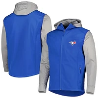 Men's Dunbrooke Royal/Heather Gray Toronto Blue Jays Alpha Full-Zip Jacket