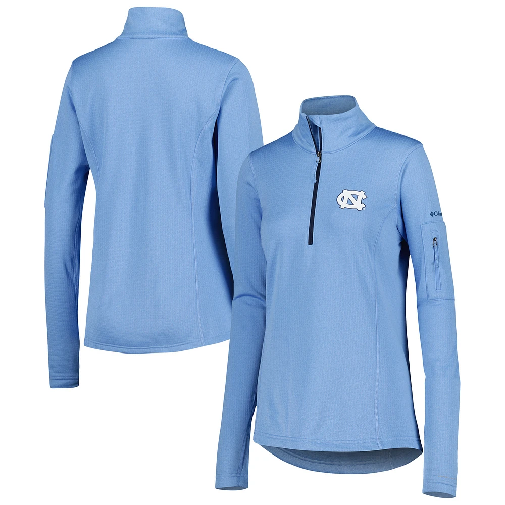 Women's Columbia Light Blue North Carolina Tar Heels Park View Omni-Wick Half-Zip Top