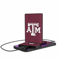 Texas A&M Aggies 2500mAh Solid Design Credit Card Powerbank