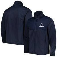 Men's Dunbrooke Heather Navy Dallas Cowboys Explorer Tech Full-Zip Jacket