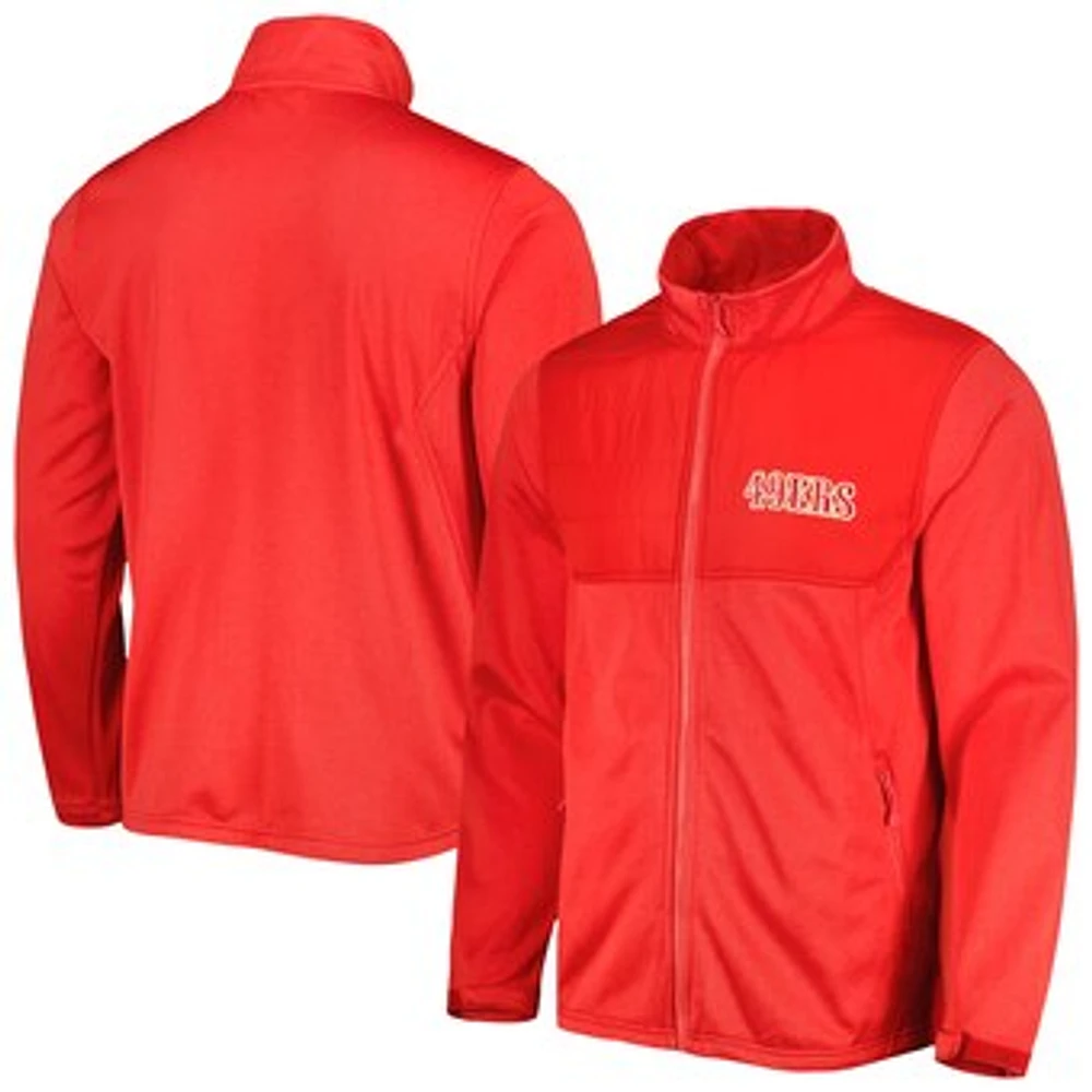 Men's Dunbrooke Scarlet San Francisco 49ers Explorer Tech Full-Zip Jacket