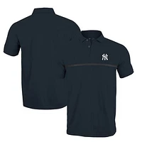 Men's Levelwear Navy New York Yankees Sector Core Raglan Polo