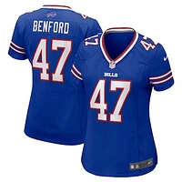 Women's Nike Christian Benford Royal Buffalo Bills Game Jersey