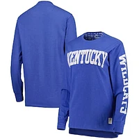 Women's Pressbox Royal Kentucky Wildcats Two-Hit Canyon Long Sleeve T-Shirt