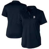 Women's Cutter & Buck Navy Detroit Tigers Prospect Textured Stretch Polo