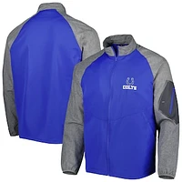 Men's Dunbrooke Royal Indianapolis Colts Hurricane Raglan Full-Zip Windbreaker Jacket