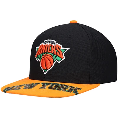 Men's Mitchell & Ness x Lids Black/Orange New York Knicks Current Reload 3.0 Snapback Hat