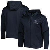 Men's Dunbrooke Navy Dallas Cowboys Trophy Fleece Full-Zip Hoodie Jacket