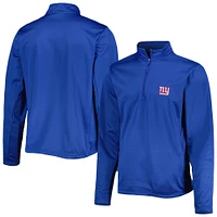 Men's Dunbrooke Royal New York Giants All-Star Tech Quarter-Zip Top