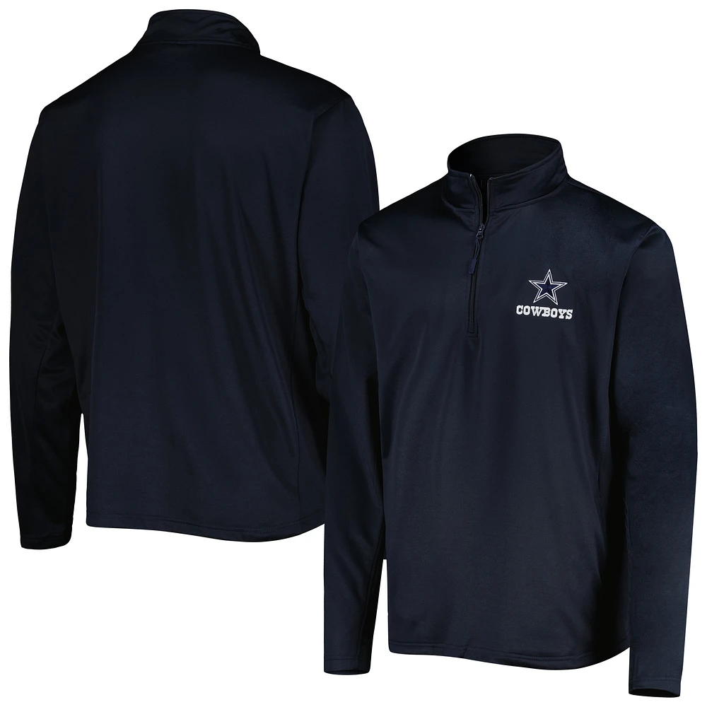 Men's Dunbrooke Navy Dallas Cowboys All-Star Tech Quarter-Zip Top