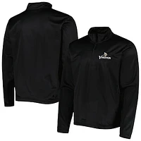 Men's Dunbrooke Black Minnesota Vikings All-Star Tech Quarter-Zip Top