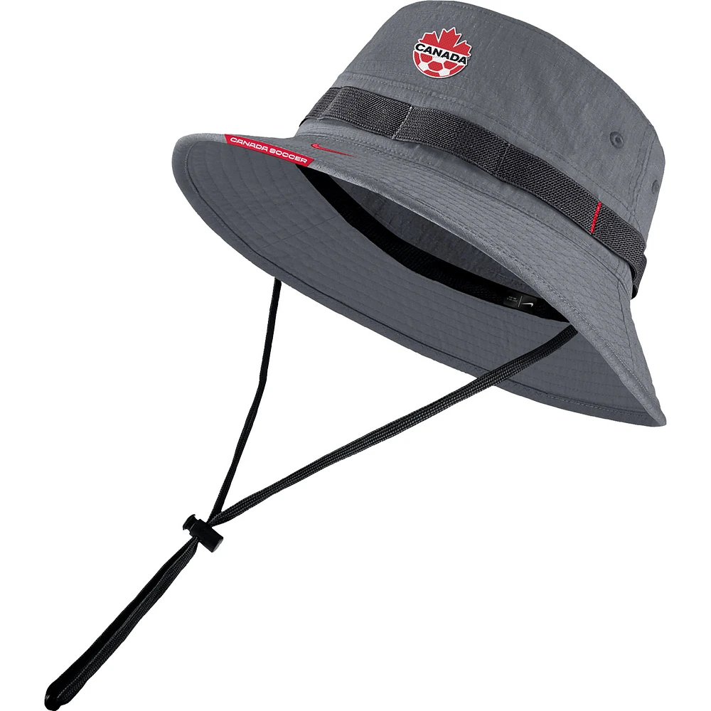 Men's Nike Gray Canada Soccer Boonie Bucket Hat