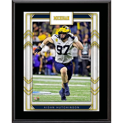 Aidan Hutchinson Michigan Wolverines 10.5" x 13" Sublimated Player Plaque