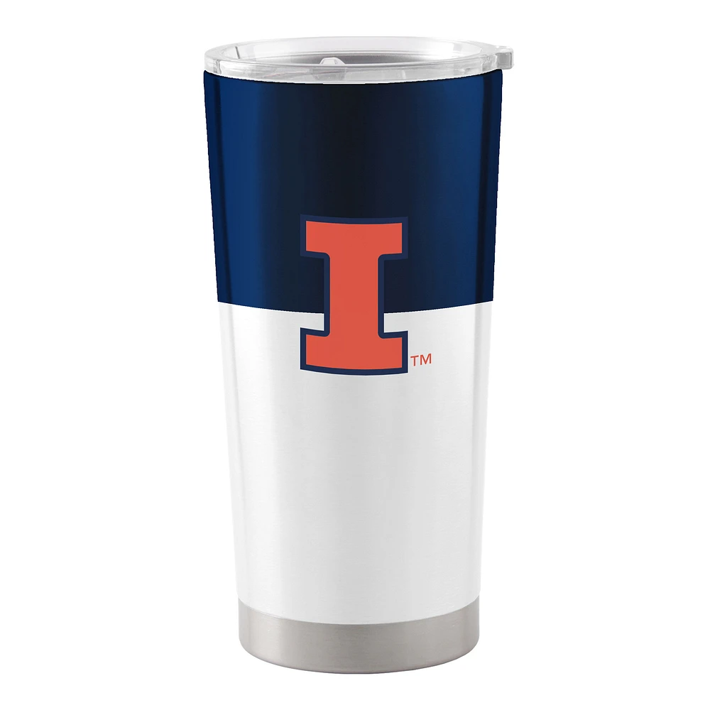 Illinois Fighting Illini 20oz. Colorblock Stainless Steel Tumbler