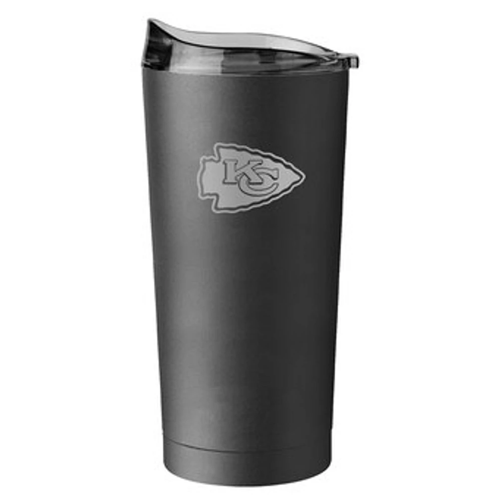 Kansas City Chiefs 20oz. Black Powder Coat Tumbler