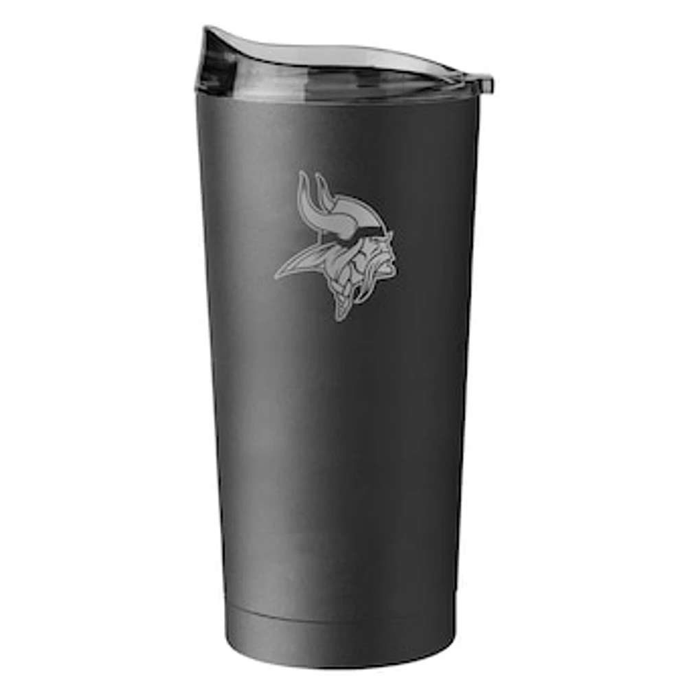 Minnesota Vikings 20oz. Black Powder Coat Tumbler