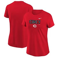 Girls Youth Red Cincinnati Reds Let's Go T-Shirt