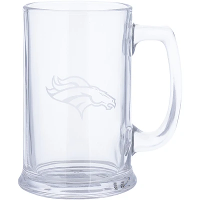 Denver Broncos 15oz. Stein Glass