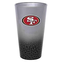 San Francisco 49ers 16oz. Crackle Pint Glass