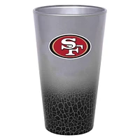 San Francisco 49ers 16oz. Crackle Pint Glass