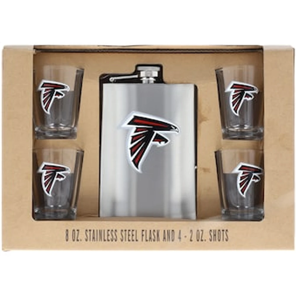 Atlanta Falcons 8oz. Stainless Steel Flask & 2oz. Shot Glass Set