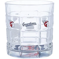 Cleveland Guardians 10oz. Team Bottoms Up Squared Rocks Glass