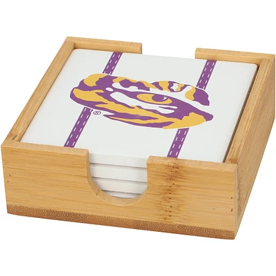 LSU Tigers Team Uniform Coaster Set