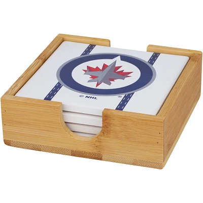 Winnipeg Jets Team Uniform Coaster Set