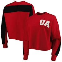 Women's Gameday Couture Crimson Alabama Tide Back To Reality Colorblock Pullover Sweatshirt