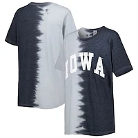 Women's Gameday Couture Black Iowa Hawkeyes Find Your Groove Split-Dye T-Shirt