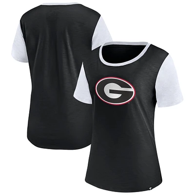 Women's Fanatics Black Georgia Bulldogs Carver T-Shirt