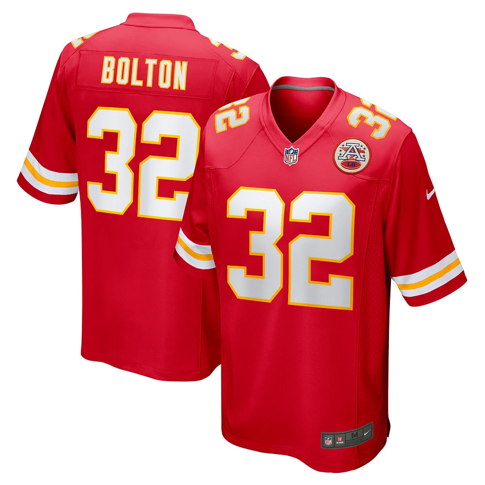 Men's Nike Nick Bolton Red Kansas City Chiefs Game Jersey