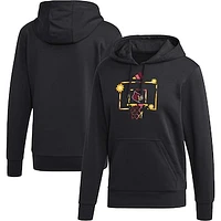 Men's adidas Black Louisville Cardinals Honoring Black Excellence Pullover Hoodie