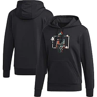 Men's adidas Black Miami Hurricanes Honoring Excellence Pullover Hoodie