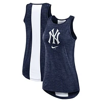 Women's Nike Navy New York Yankees Right Mix High Neck Tank Top