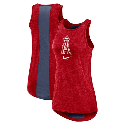 Women's Nike Red Los Angeles Angels Right Mix High Neck Tank Top