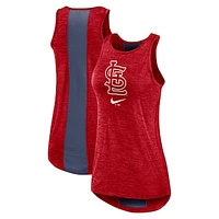 Women's Nike Red St. Louis Cardinals Dri-FIT Performance Right Mix High Neck Tank Top