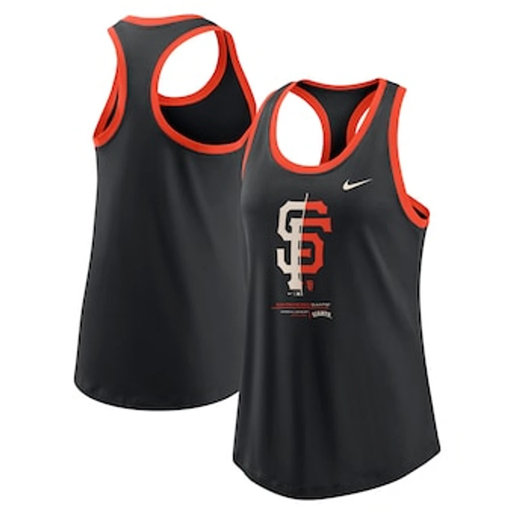 Women's Nike Black San Francisco Giants Tech Tank Top