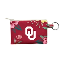 Oklahoma Sooners Floral Key Ring Wallet