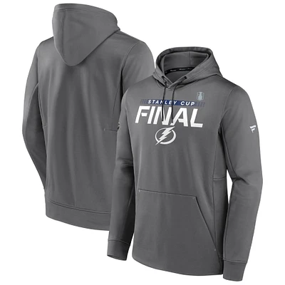 Men's Fanatics Gray Tampa Bay Lightning 2022 Stanley Cup Final Pullover Hoodie