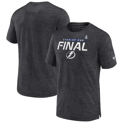 Men's Fanatics Charcoal Tampa Bay Lightning 2022 Stanley Cup Final Authentic Pro T-Shirt