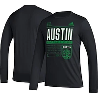 Men's adidas Black Austin FC Club DNA Long Sleeve AEROREADY T-Shirt