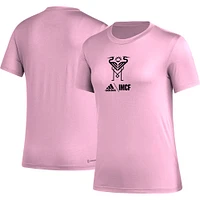 Women's adidas Pink Inter Miami CF AEROREADY Club Icon T-Shirt