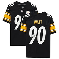 T.J. Watt Black Pittsburgh Steelers Autographed Nike Limited Jersey