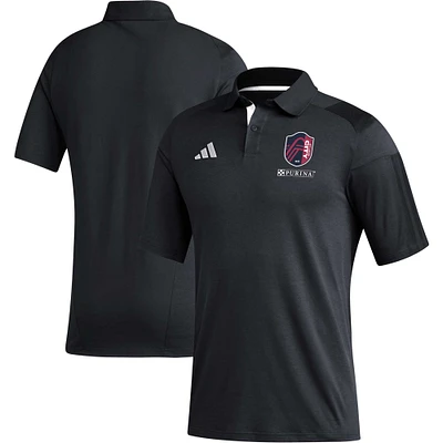 Men's adidas Black St. Louis City SC 2023 On-Field Training Polo