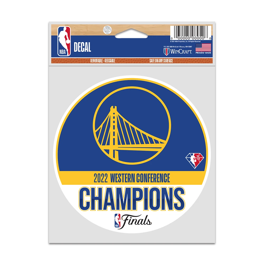 WinCraft Golden State Warriors 2022 Western Conference Champions 3.5'' x 5'' Fan Decal