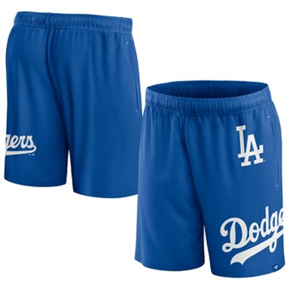 Men's Fanatics  Royal Los Angeles Dodgers Clincher Mesh Shorts