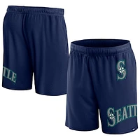 Men's Fanatics  Navy Seattle Mariners Clincher Mesh Shorts