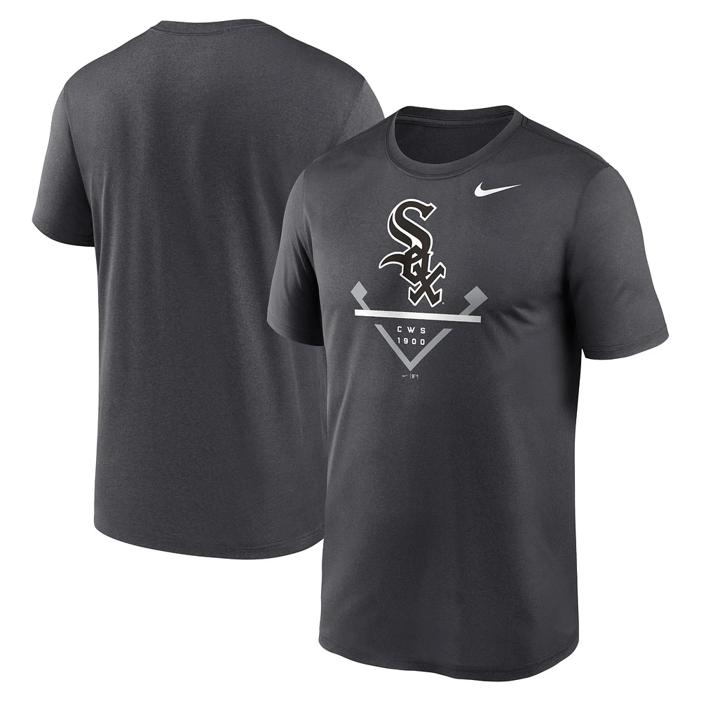 Men's Nike Anthracite Chicago White Sox Icon Legend T-Shirt